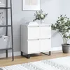 Image de vidaXL Buffet Blanc 60x35x70 cm Bois d'ingÃ©nierie