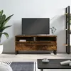 Image de vidaXL Meuble TV chêne fumé 100x34,5x44,5 cm bois d'ingénierie831249