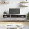 Image de vidaXL Meuble TV sonoma gris 150x30x44,5 cm bois d'ingénierie831266