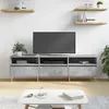 Image de vidaXL Meuble TV gris béton 150x30x44,5 cm bois d'ingénierie831272