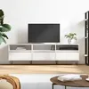 Image de vidaXL Meuble TV blanc 150x30x44,5 cm bois d'ingénierie831276