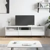 Image de vidaXL Meuble TV blanc 150x30x44,5 cm bois d'ingénierie831284