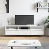 Image de vidaXL Meuble TV blanc 150x30x44,5 cm bois d'ingénierie831292