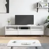 Image de vidaXL Meuble TV blanc 150x30x44,5 cm bois d'ingÃ©nierie