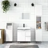 Image de vidaXL Armoire de salle de bain blanc 30x30x190 cm bois d'ingénierie