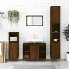 Image de vidaXL Vidaxl Armoire De Bain Chêne Marron 30x30x100 Cm Bois D'ingénierie