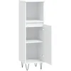 Image de vidaXL vidaXL Armoire de salle de bain blanc 30x30x100 cm bois d'ingénierie