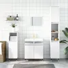 Image de vidaXL Armoire de salle de bain blanc 58x33x60 cm bois d'ingénierie