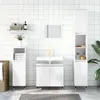 Image de vidaXL Armoire de bain blanc brillant 58x33x60 cm bois d'ingénierie831574