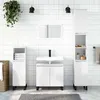 Image de vidaXL Armoire de bain blanc brillant 58x33x60 cm bois d'ingénierie831590