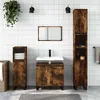 Image de vidaXL Armoire de bain chêne fumé 65x33x60 cm bois d'ingénierie831617