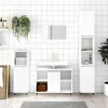 Image de vidaXL Armoire de salle de bain blanc 80x33x60 cm bois d'ingénierie