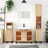 Image de vidaXL Armoire salle de bain chÃªne sonoma 80x33x60cm bois d'ingÃ©nierie