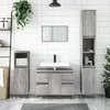 Image de vidaXL Armoire salle de bain sonoma gris 80x33x60 cm bois d'ingÃ©nierie