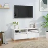 Image de vidaXL Meuble TV blanc 100x34,5x44,5 cm bois d'ingénierie