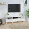 Image de vidaXL Meuble TV blanc 150x30x44,5 cm bois d'ingénierie831909