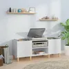 Image de vidaXL Armoire à disques blanc 121x38x48 cm bois d'ingénierie