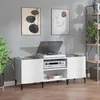 Image de vidaXL Armoire à disques blanc 121x38x48 cm bois d'ingénierie831933