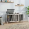 Image de vidaXL Armoire à disques gris béton 100x38x48 cm bois d'ingénierie831977