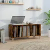 Image de vidaXL Armoire à disques chêne fumé 100x38x48 cm bois d'ingénierie831978