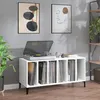 Image de vidaXL Armoire à disques blanc 100x38x48 cm bois d'ingénierie831981