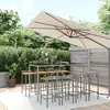 Image de vidaXL Ensemble de bar jardin 9 pcs gris poly rotin/bois massif acacia3187681