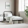 Image de vidaXL Cadre de lit métal sans matelas avec tête de lit noir 90x190 cm352570