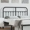 Image de vidaXL Tête de lit métal noir 150 cm