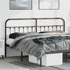 Image de vidaXL Tête de lit métal noir 180 cm