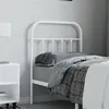 Image de vidaXL Tête de lit métal blanc 75 cm