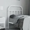 Image de vidaXL Vidaxl Tête De Lit Métal Blanc 75 Cm