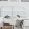 Image de vidaXL Tête de lit métal blanc 120 cm