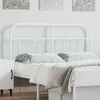 Image de vidaXL Tête de lit métal blanc 135 cm