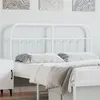 Image de vidaXL Tête de lit métal blanc 150 cm