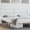 Image de vidaXL Tête de lit métal blanc 193 cm