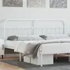 Image de vidaXL Tête de lit métal blanc 200 cm