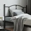 Image de vidaXL Tête de lit métal noir 107 cm