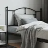 Image de vidaXL TÃªte de lit mÃ©tal noir 107 cm