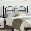 Image de vidaXL Tête de lit métal noir 120 cm