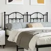 Image de vidaXL TÃªte de lit mÃ©tal noir 150 cm