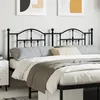 Image de vidaXL Tête de lit métal noir 160 cm