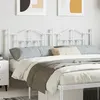Image de vidaXL Tête de lit métal blanc 180 cm