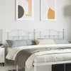 Image de vidaXL Tête de lit métal blanc 193 cm