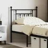Image de vidaXL Tête de lit métal noir 75 cm