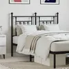 Image de vidaXL Tête de lit métal noir 120 cm
