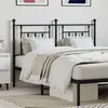Image de vidaXL Tête de lit métal noir 150 cm