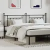 Image de vidaXL Tête de lit métal noir 193 cm