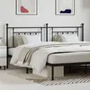 Image de vidaXL Tête de lit métal noir 200 cm