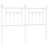 Image de vidaXL TÃªte de lit mÃ©tal blanc 150 cm