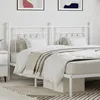 Image de vidaXL TÃªte de lit mÃ©tal blanc 160 cm